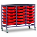 Treble Trolley with Trays 850mm High